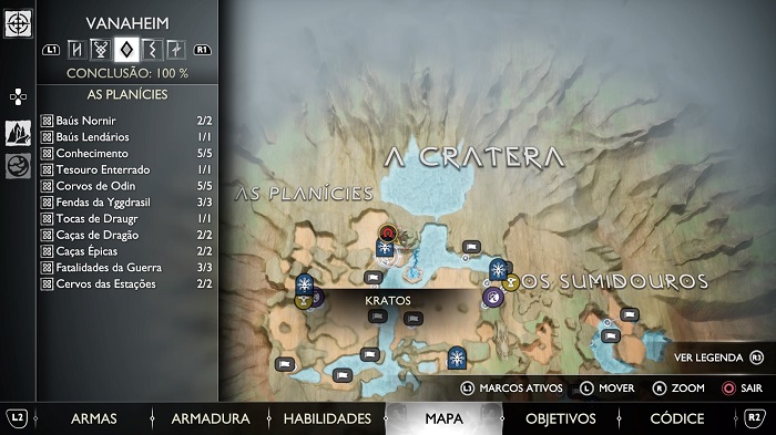 God of war Ragnarok, A localização de todos os Mapas do Tesouro #1